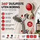 🧼 Vaskbar dusjholder – kraftig sug, gjenbrukbar, passer til alle overflater! 💪🛁
