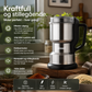 🛡️ Kompakt hjemmekvern – kraftig kobbermotor, 316 stål, lavt støynivå. Ideell til baking, matlaging og DIY – presis og effektiv hver gang! 🌿🔧