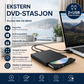 💿 Bærbar CD/DVD-brenner – plugg-og-spill, ingen ekstern driver. Kompakt, høy hastighet USB 2.0, støtter Windows, Mac og Linux – perfekt på reise! 🚀