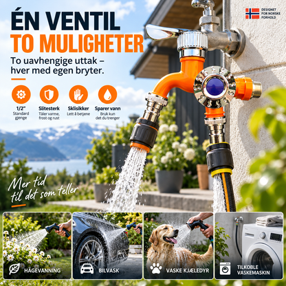 🚿 Forlenget dobbel-kontroll kran – varmebestandig, frostsikker, eksplosjonssikker. Perfekt til kjøkken og bad! ✨🔧
