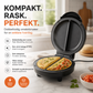 🍳 Dobbelsidig elektrisk grill – jevn steking uten snu, non-stick PTFE-belegg. Lag omelett, pannekaker og egg på få minutter – raskt og enkelt! ⏰💪