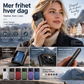 📱 Lommebok-deksel med kortplass – 5 kort, TPU+PC, støtdempende. Beskytter telefon og kortholder! ✨💳