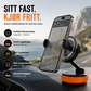 🧲 Biltelefonholder med magneter – 360° vinkel, vakuumfeste, klemmer. Passer 4,7"+ – stabil og bærbar! 🚗✨