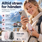 🔋 Nøkkelring powerbank – 1500mAh, innebygd kabel, ultralett. Lader telefonen din direkte uten rot! ✨🗝️