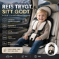 🧸 Bærbart barnesete – 0–12 år, fempunktsbelte, pustende mesh. Passer i alle biler – perfekt til reiser! 🚗✈️