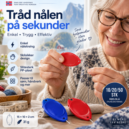 🧵 Magisk nåletråder i PP – sklisikkert grep, lett og holdbar. Løser trådproblemer på sekunder! 💪👵