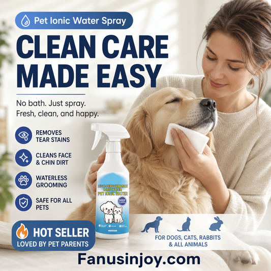 🐾50 % RABATT NÅ! 🐶Ionisk rengjøringsspray for kjæledyr – fjerner tåreflekker, vannfri pleie, mild og sikker sammensetning, egnet for flere kjæledyr. Uunnværlig for den daglige pleien av kjæledyr i hjemmet!
