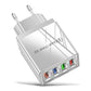 🔌 4‑ports USB-lader – 10W, intelligent strømfordeling, universell kompatibilitet. Perfekt til reising og hjemmebruk! ⚡✨