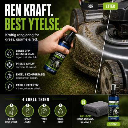 🌿50 % RABATT NÅ! ✨Kraftig rengjørings- og avfettingsmiddel for gressklippere – beskyttelse ved rengjøring og vedlikehold, fjerner smuss, usynlig beskyttende barriere for hage- og gressklipperutstyr