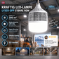 💡 Kjempe LED-pære 160mm – dobbel kjerne, 300m² dekning, E27, høy fargegjengivelse. Perfekt til store rom! ✨🔌