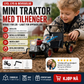 🚜 Leketraktorer med lyd og lys – sinklegering tåler røff lek, treghetsdrevne hjul ruller langt. Knapper og brytere for små hender – uten batteri! 🔋✨