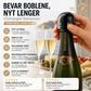 🎄 Silikonpakning til vin- og champagneflasker – Det perfekte juleutstyret 🥂