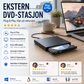💿 Bærbar CD/DVD-brenner – plugg-og-spill, ingen ekstern driver. Kompakt, høy hastighet USB 2.0, støtter Windows, Mac og Linux – perfekt på reise! 🚀