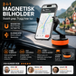 🧲 Biltelefonholder med magneter – 360° vinkel, vakuumfeste, klemmer. Passer 4,7"+ – stabil og bærbar! 🚗✨