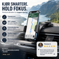 📱 Bilsugetelefonholder – 360° roterbar, bøybar arm, passer 4,7–7,2″. Vaskbar sugekopp! 🚗✨