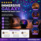 🌌 50% RABATT – Galaxy projector nattlys – dynamisk lydsynkronisering – utskiftbare temaer – USB – kompakt – for magisk stemning