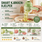 🔪 Elektrisk kjøkkenmaskin – kutter grønnsaker, kvern kjøtt, børster rent. 3‑i‑1! ⚡🍽️