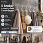 🧷 Selvklebende kroklist med 5 kroker – borrfri, gjenbrukbar, vanntett. Spar plass i kjøkken, bad og gang! 🛁🚪