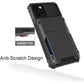 📱 Lommebok-deksel med kortplass – 5 kort, TPU+PC, støtdempende. Beskytter telefon og kortholder! ✨💳