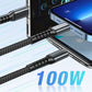 💥Transparent lysemitterende 3-i-1-kabel for superrask lading