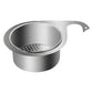 🦢 Vaskesil i rustfritt stål – elegant svaneform, 10cm diameter, effektiv avløp. Korrosjonsbestandig og lett å rengjøre – perfekt til kjøkkenvasken! ✨🍽️