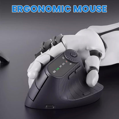 Ergonomisk Bluetooth-mus med knott for flere enheter