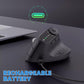 Ergonomisk Bluetooth-mus med knott for flere enheter