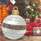 🎄 Oppblåsbare julekuler i XL – gjenbrukbare, UV-bestandige, enkel lagring. Lag et stort høytidsuttrykk ute! ✨🎅