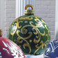 🎄 Oppblåsbare julekuler i XL – gjenbrukbare, UV-bestandige, enkel lagring. Lag et stort høytidsuttrykk ute! ✨🎅