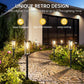 🌞Frisk inn på våren med 50 % rabatt!🌞 Solenergi hagebelysning – retrodesign, 12-14 timers belysning og IP65 vanntett