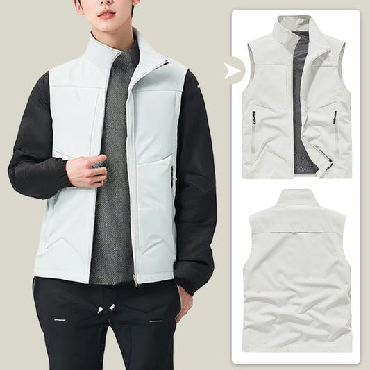 Komfortabel, hurtigtørkende herrevest med lomme