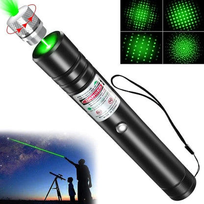 🔦Rødt og grønt enkeltpunkts laserlys