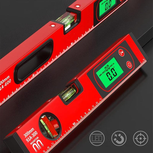 🏽 Multifunksjonelt magnetisk vater med digitalt LCD-display – høy presisjon for bygg- og oppussingsarbeid ⚡