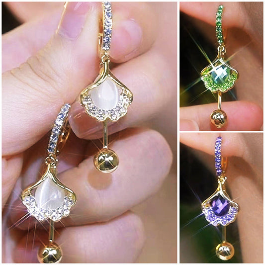 🎉🛍️ Tidsbegrenset salg💎Delikate Ginkgo Leaf-øreringer for kvinner