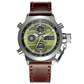 ⌚ Retro dual-display klokke – analog+digital, 8+ funksjoner (GMT, alarm, nedtelling). Vanntett 50m, slagfast – perfekt til hverdag og eventyr! ⏱️💪