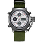 ⌚ Retro dual-display klokke – analog+digital, 8+ funksjoner (GMT, alarm, nedtelling). Vanntett 50m, slagfast – perfekt til hverdag og eventyr! ⏱️💪