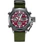 ⌚ Retro dual-display klokke – analog+digital, 8+ funksjoner (GMT, alarm, nedtelling). Vanntett 50m, slagfast – perfekt til hverdag og eventyr! ⏱️💪