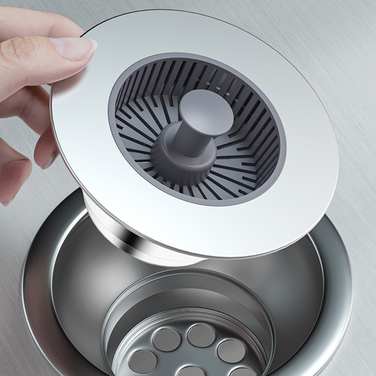 Pop-up avløpsstopper med sil