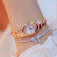 Dame armbåndsur med strass