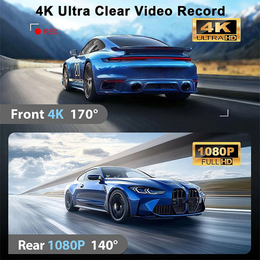 🏆🏆2025 flaggskipmodell 4K📸dashbordkamera med to kameraer og GPS-posisjonering