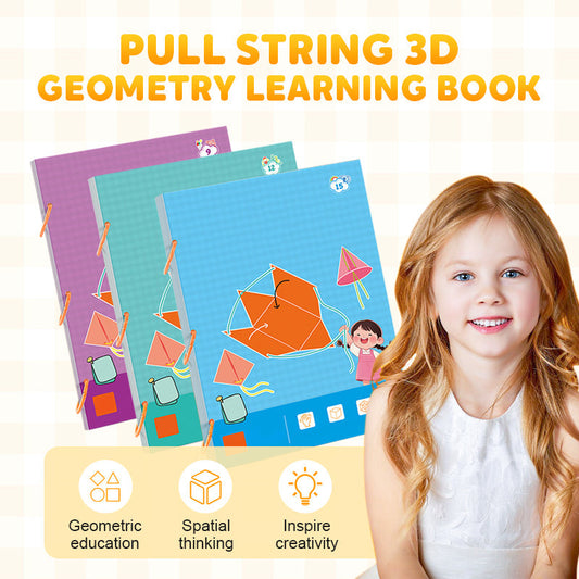 🔥Nye oppgraderinger👶✨Pull String 3D Geometry Learning Book