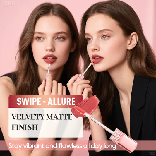 Langvarig fløyelsmatt lipgloss