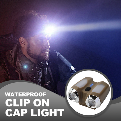 Multifunksjonell vanntett klipslampe til cap