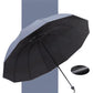☔ 12-ribbet vindtett paraply – UV-beskyttelse, hurtigtørkende, reversibel folding. Perfekt til byen og utendørs! 🌬️✨