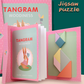 🌟Forbedrer barns tenkeevner – Magnetisk tangram-puslespill for barn – 🎁Den beste gaven