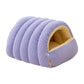 🐾 Isolert plysj-seng for kjæledyr – trekktfri kuppel, varm og støttende. Perfekt for kalde netter og eldre dyr! ✨🛏️
