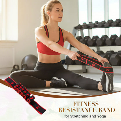 💥🔥Kjøp 1 få 1 gratis💥🔥Justerbart 8-Segment Yoga Motstandsband – Perfekt for Strekk & Dans Trening | 50% RABATT!
