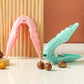 🌰 Multifunksjonell nøtteknekker – sagtannet kniv, sklisikkert grep, 3 farger. Knekk kastanjer, valnøtter og pekannøtter! 🔧✨