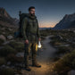 Bærbar oppladbar LED-camping-/nødlyslampe