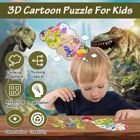 🔥Siste dag 49% RABATT🔥Pedagogisk 3D-tegneseriepuslespill🧩